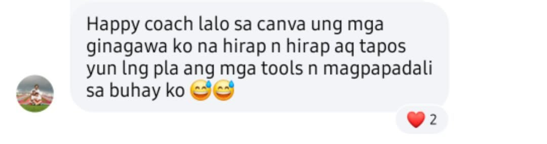 Original feedback screenshot from Anonymous Student